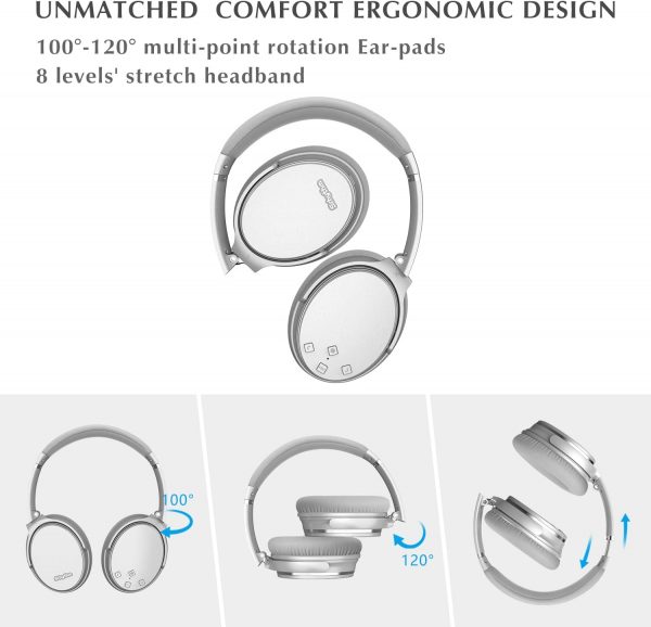 Srhythm NC35 Noise Cancelling Wireless Headphones Bluetooth ... - Image 8