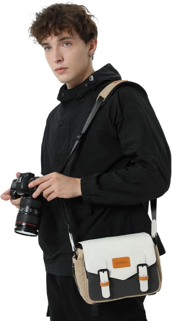 Cwatcun Camera Shoulder Bag Compact Camera Case, Small Water... - Image 9