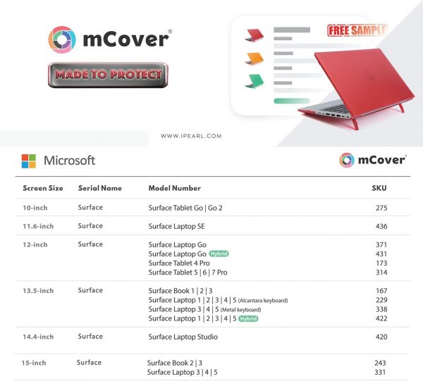 mCover Case Compatible ONLY for 2023-2024 14.4" Microsoft Su... - Image 7