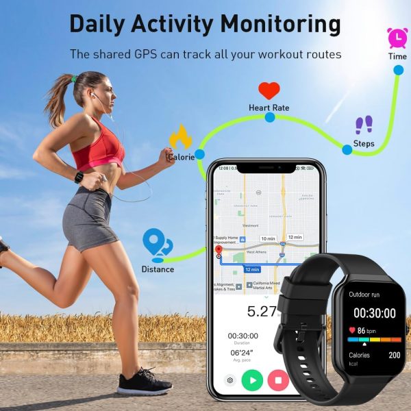 Smart Watch for Men Women Answer/Make Calls, 1.96" Fitness W... - Image 7