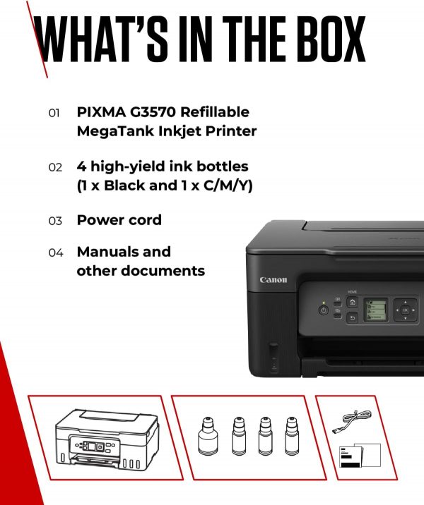 Canon PIXMA G3570 Series - All-in-One MegaTank Printers, Cop... - Image 8