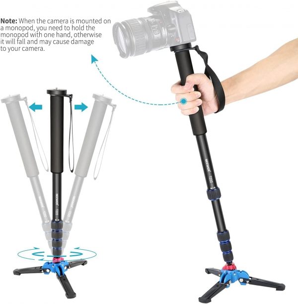 Neewer Extendable Camera Monopod with Detachable and Foldabl... - Image 4