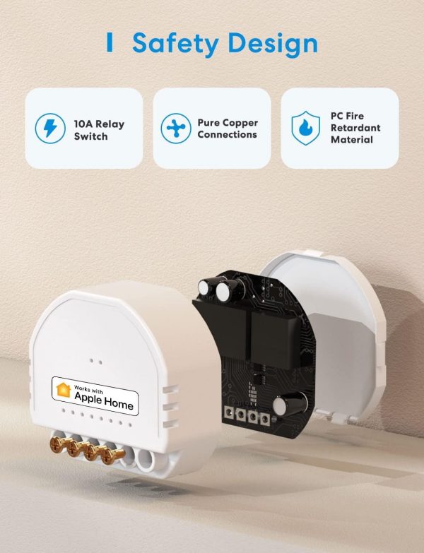 Meross Smart Light Switch Module, DIY Wall Switch Module, Wi... - Image 9