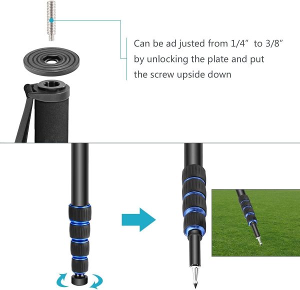 Neewer Extendable Camera Monopod with Detachable and Foldabl... - Image 8