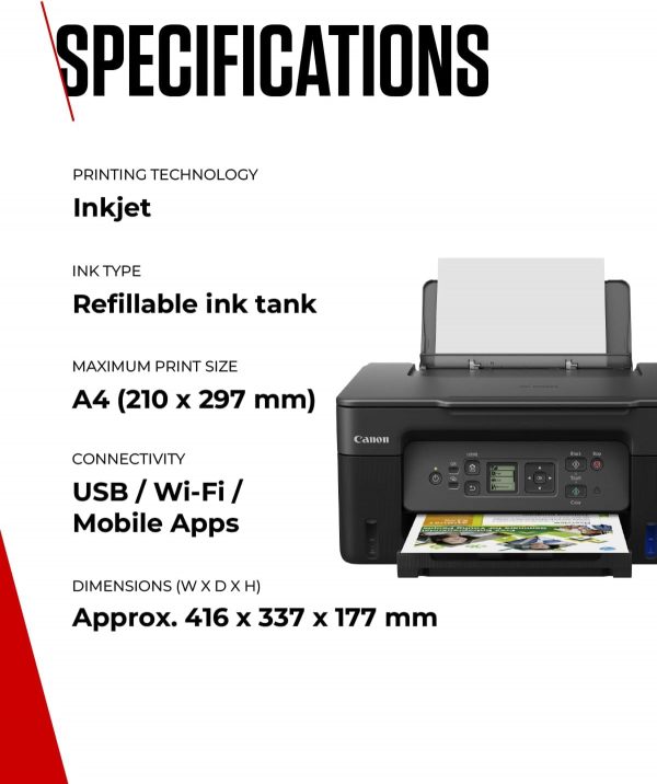 Canon PIXMA G3570 Series - All-in-One MegaTank Printers, Cop... - Image 7