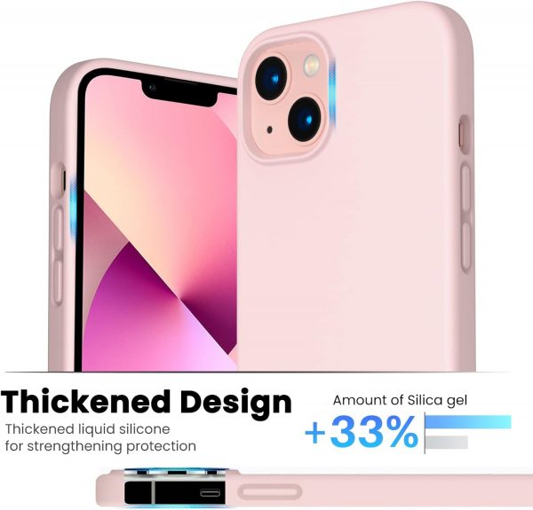ORNARTO Shockproof Liquid Silicone Designed for iPhone 13 Ca... - Image 4