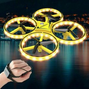 Firefly Hand Controlled Toy – Quadcopter Drone with LED Ligh…
