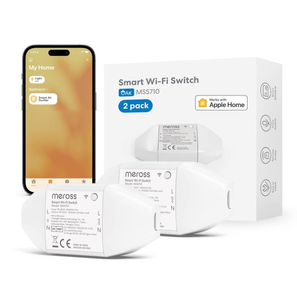 Meross WLAN Switch Works with Apple HomeKit, Smart Switch Re... - Image 2