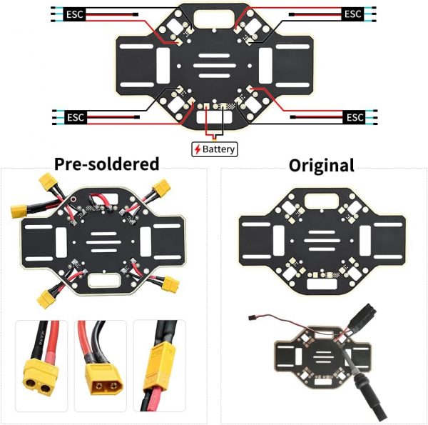 HAWK’S WORK F450 Drone Frame, 450mm Wheelbase Quadcopter Fra... - Image 6