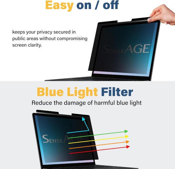 SenseAGE Magnetic Privacy Screen Filter for Surface Laptop 1... - Image 5