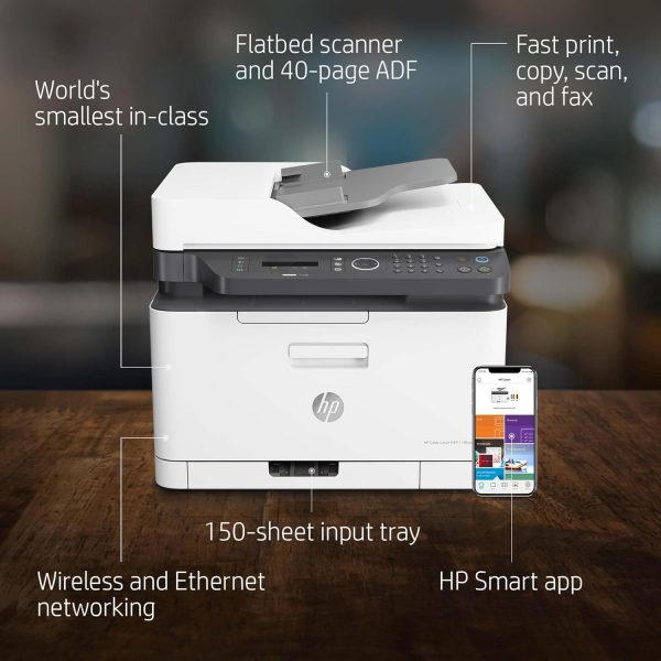 HP LaserJet 179fnw Colour Wireless Multifunction Printer wit... - Image 3