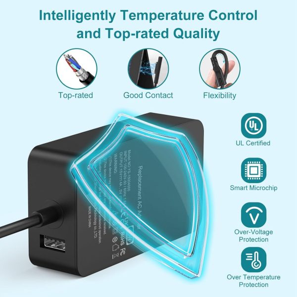 Surface Pro Charger, 65W Microsoft Surface Charger for Surfa... - Image 5