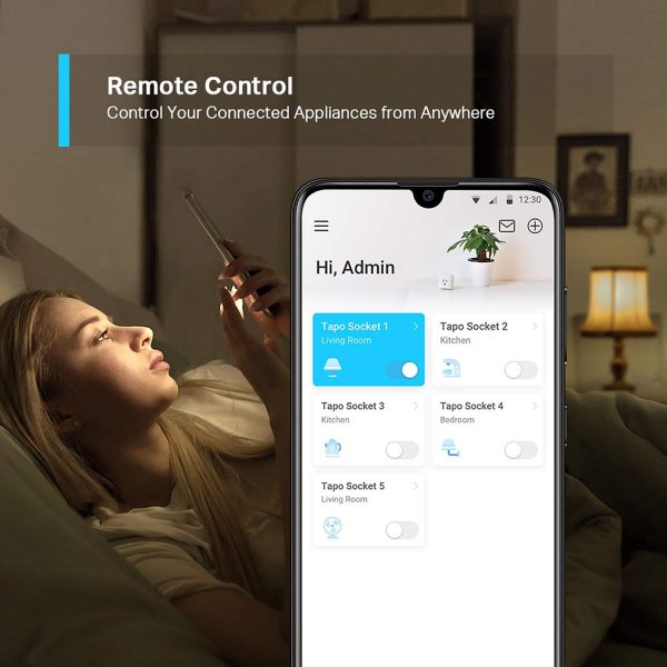 Tapo Smart Plug Wi-Fi Outlet, Works with Amazon Alexa), Goog... - Image 4