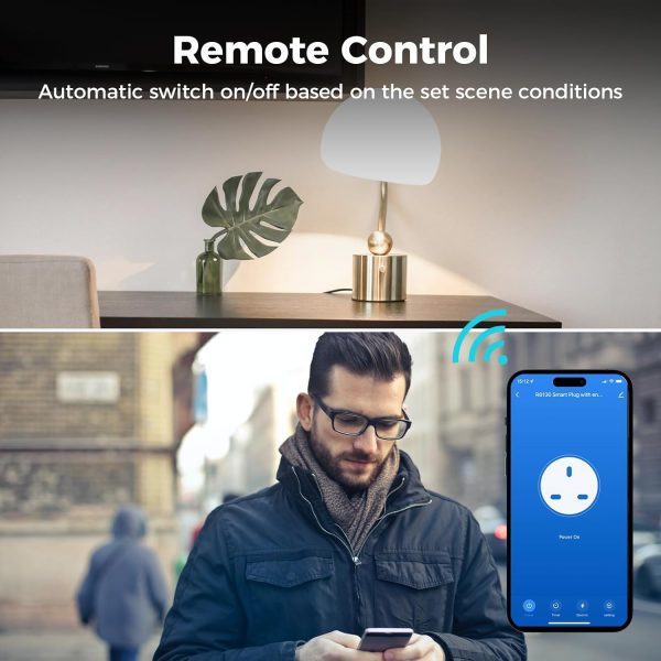 WOOX Smart Plug with Monitoring, Smart Sockets Work with Ale... - Image 5