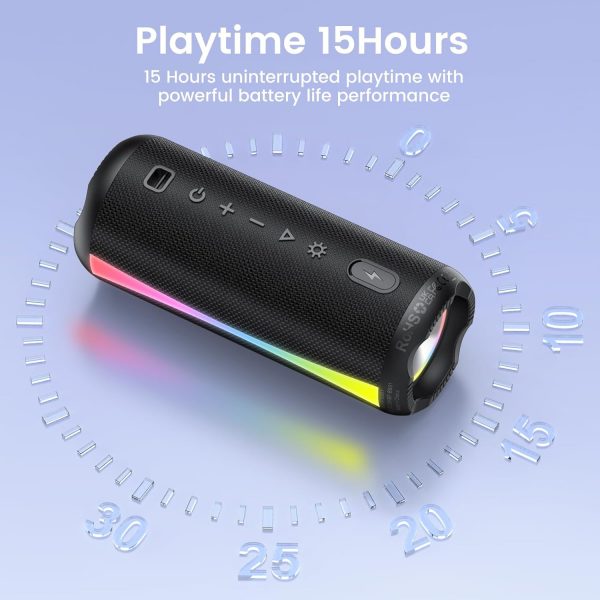 Portable Bluetooth Speaker, Bluetooth 5.3 Wireless Speaker w... - Image 5