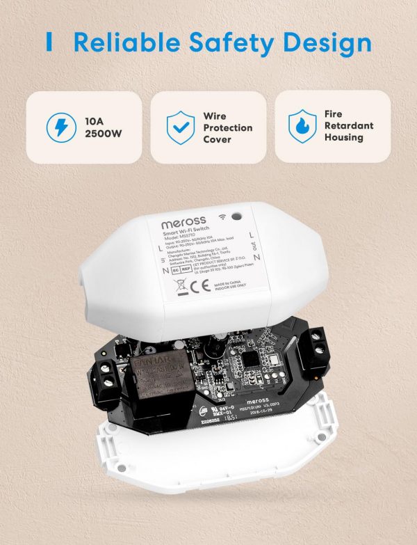 Meross WLAN Switch Works with Apple HomeKit, Smart Switch Re... - Image 6