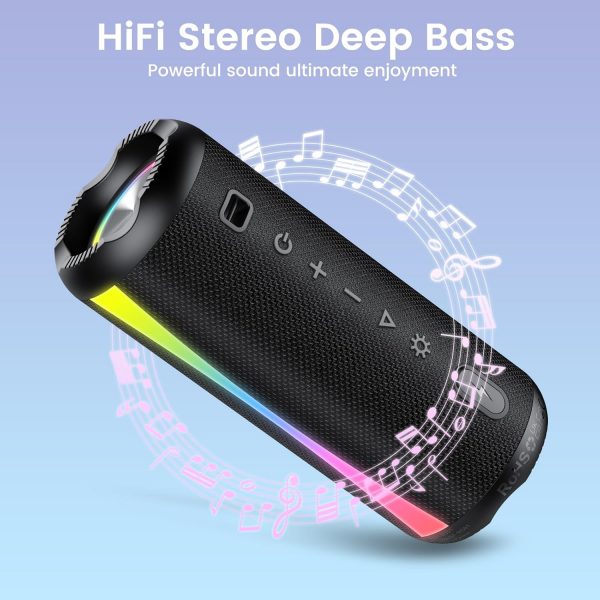 Portable Bluetooth Speaker, Bluetooth 5.3 Wireless Speaker w... - Image 4