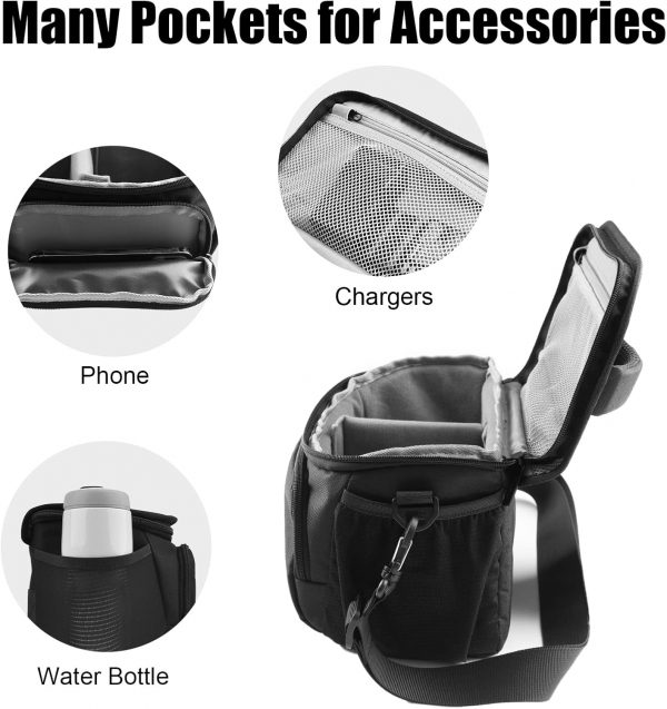 Cwatcun Compact Camera Bag Single Shoulder Crossbody Bag Cam... - Image 5