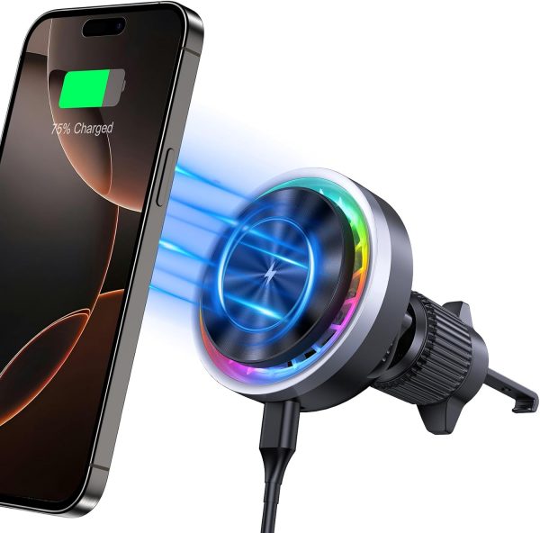 Car Phone Holder Wireless Charger for Magsafe Car Mount Char... - Image 2
