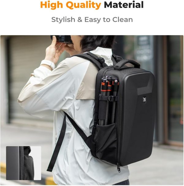 K&F Concept Camera Backpack,Hardshell DSLR Photography Camer... - Image 8