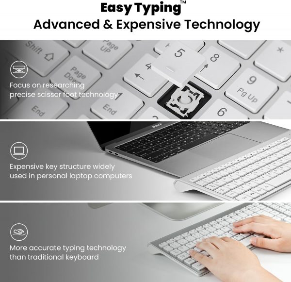 Wireless Keyboard Mouse Combo, cimetech 2.4G Ultra-Thin Keyb... - Image 3