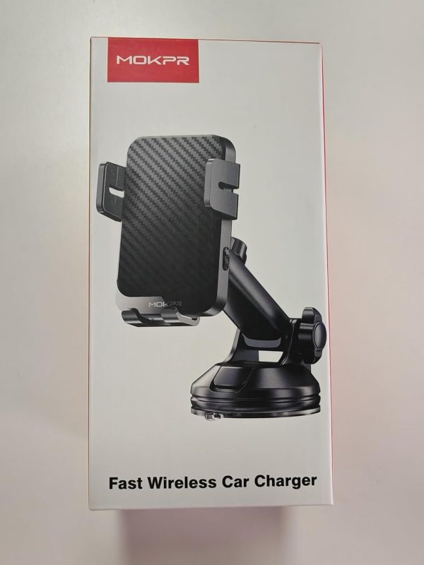 MOKPR Wireless Car Charger, 15W Fast Charging Auto Clamping ... - Image 9