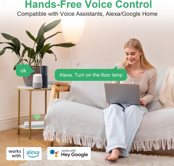 ANTELA Smart Power Strip Energy Monitoring, Wifi Smart Exten... - Image 8