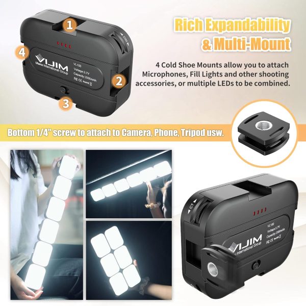 ULANZI VL100C Portable LED Video Light, 2500K-6500K Dimmable... - Image 4