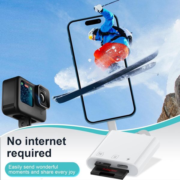 Lightning to SD TF Card Reader with Charging, Digital Camera... - Image 7