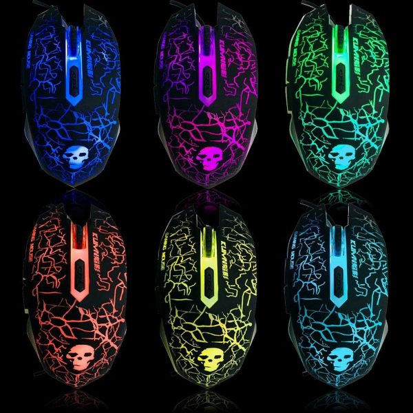 UK Layout Gaming Keyboard and Mouse Set Ergonomic Rainbow Ba... - Image 7