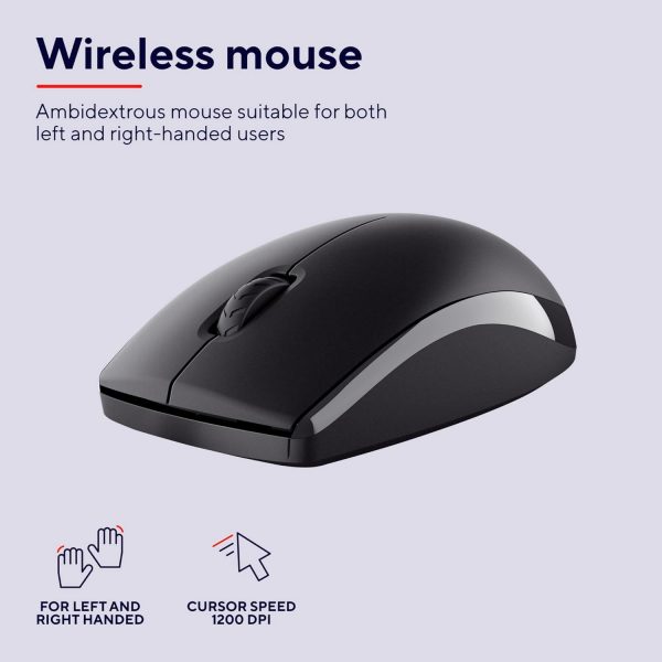 Trust Primo Wireless Keyboard and Mouse Set QWERTY UK Layout... - Image 7