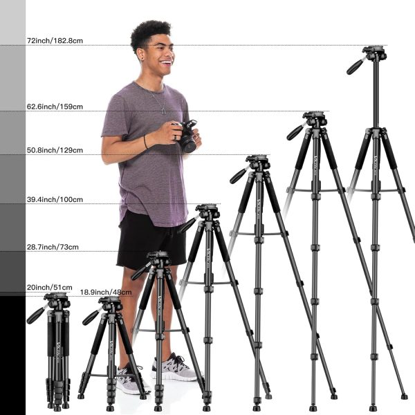 Victiv 72-inch Camera Tripod Aluminum Monopod T72 Max. Heigh... - Image 7