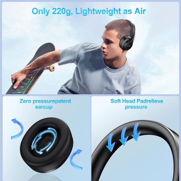 Noise Cancelling Headphones Wireless Bluetooth, Over Ear Hea... - Image 6