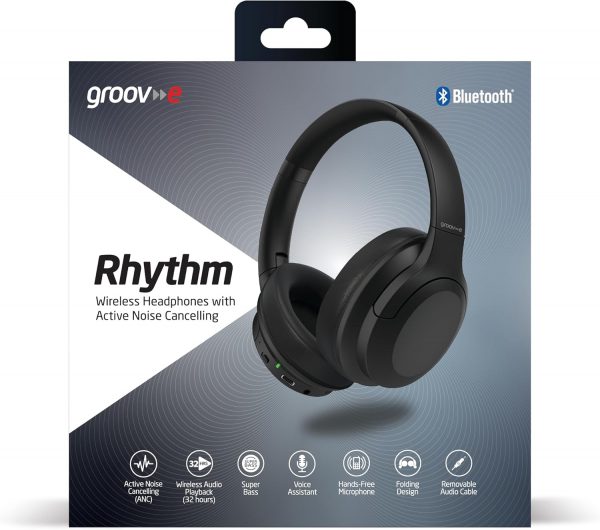 groov e Rhythm Wireless Headphones - Active Noise Cancelling... - Image 7