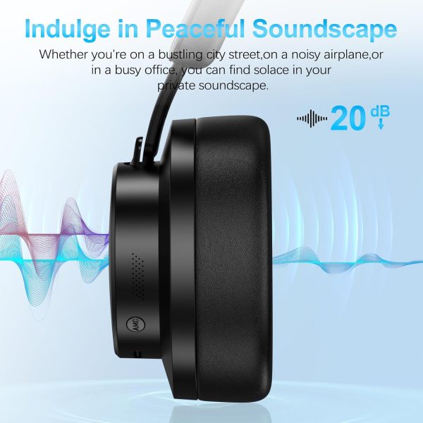 Noise Cancelling Headphones Wireless Bluetooth, Over Ear Hea... - Image 4