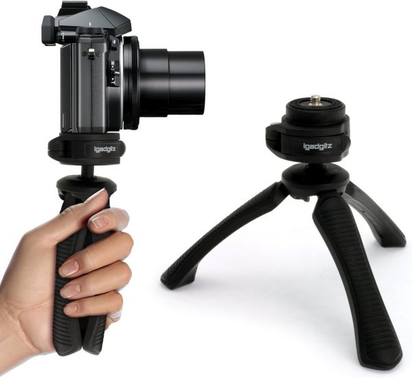 iGadgitz PT310 Mini Lightweight Table Top Stand Tripod and G... - Image 2