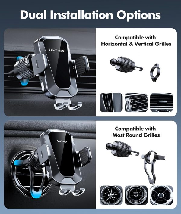 EOIWUY Car Phone Holder Wireless Charger,Auto Clamping 15W F... - Image 5