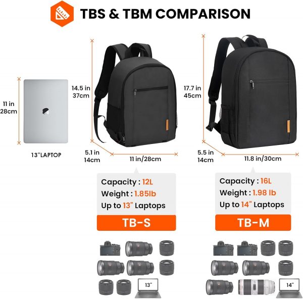 TARION Camera Backpack Waterproof Case Bag with Laptop Compa... - Image 8