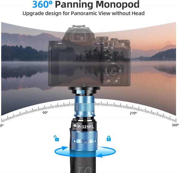 SIRUI P-325FL Camera Monopod for Photography, 170cm Carbon F... - Image 8
