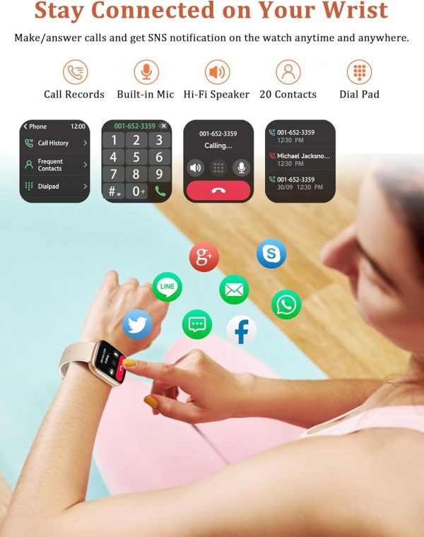Smart Watch, Alexa Built-in, Answer/Make Calls 44mm Smartwat... - Image 5