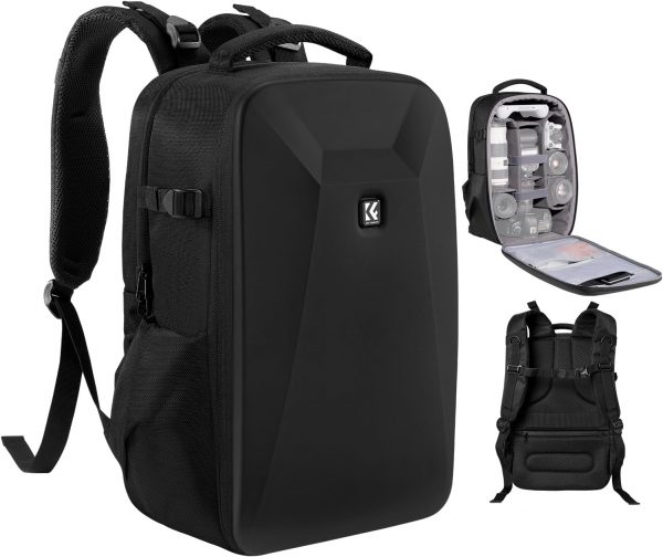 K&F Concept Camera Backpack,Hardshell DSLR Photography Camer... - Image 2