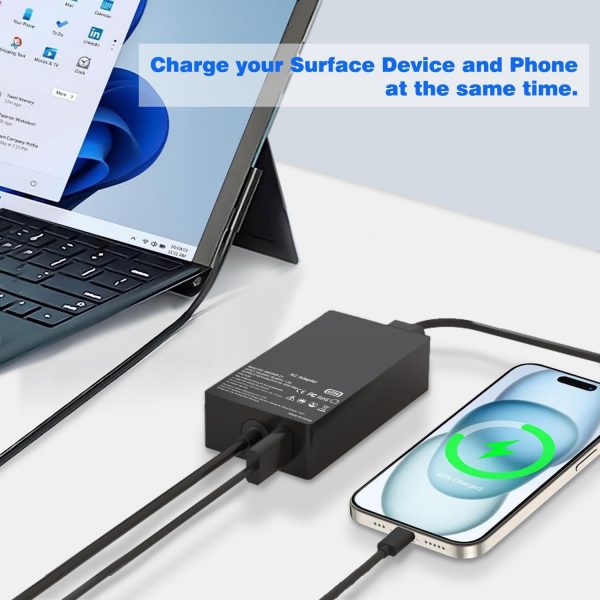 65W Surface Pro Charger, Microsoft Surface Charger Compatibl... - Image 7