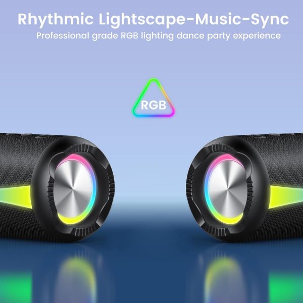 Portable Bluetooth Speaker, Bluetooth 5.3 Wireless Speaker w... - Image 3