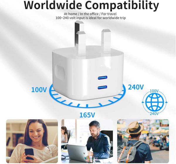 USB C Charger For iPhone 16e 16 16 Plus 16 Pro 16 Pro Max / ... - Image 3