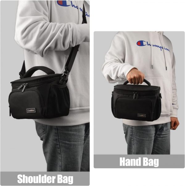 Cwatcun Compact Camera Bag Single Shoulder Crossbody Bag Cam... - Image 7