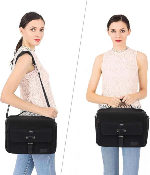 MOSISO Camera Bag, Vintage Padded Compact Crossbody DSLR SLR... - Image 7