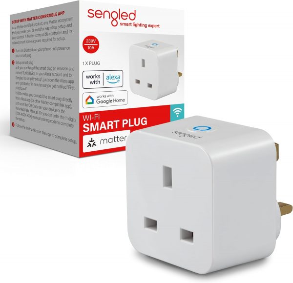 Sengled Smart Plug, Matter-Enabled, Works with Alexa, Instan... - Image 2