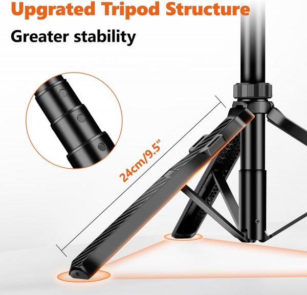 JOILCAN 70" Cell Phone Selfie Stick Tripod, Extendable Mobil... - Image 3