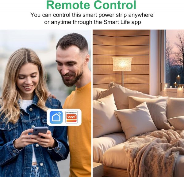 ANTELA Smart Power Strip Energy Monitoring, Wifi Smart Exten... - Image 9