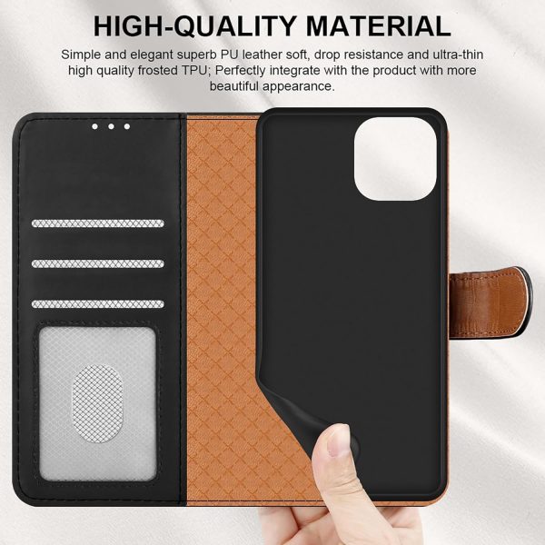 iCatchy for iPhone 15 Case Leather Wallet Flip Protective Co... - Image 9
